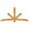 Ekena Millwork Alberta Rough Sawn Timber Gable Bracket, Western Red Cedar, 96"W x 48"H x 2"D x 6"F, 12/12 Pitch GBW096X48X0206ALB00RWR - alternate 1